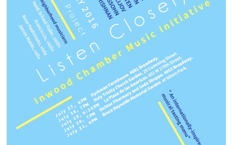 Listen Closely Concert Moved To Dichter Pharmacy • 4pm