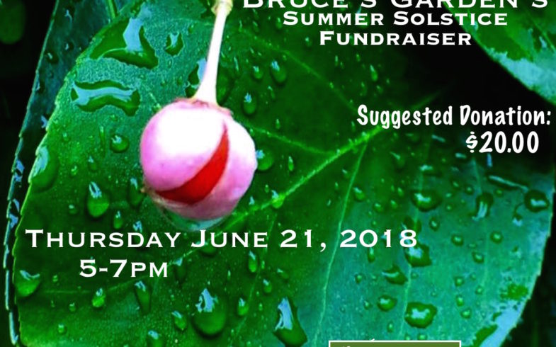 * A TASTE OF * INWOOD Bruce’s Garden’s Summer Solstice * FUNDRAISER * Thursday June 21 @5pm