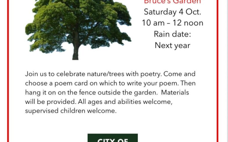As Lovely As A Tree • Saturday, October 4 @10am